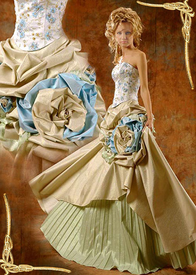 Свадебное платье необычного цвета