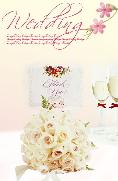Свадебный шаблон-открытка