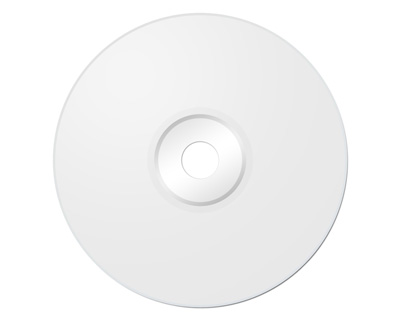 Чистый белый диск CD