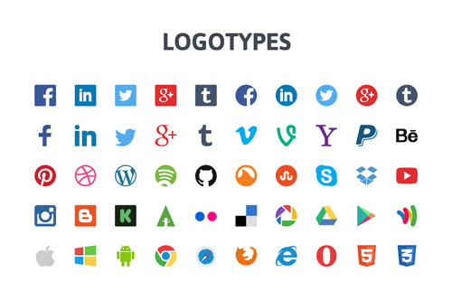 Логотипы соц.сетей, сервисов