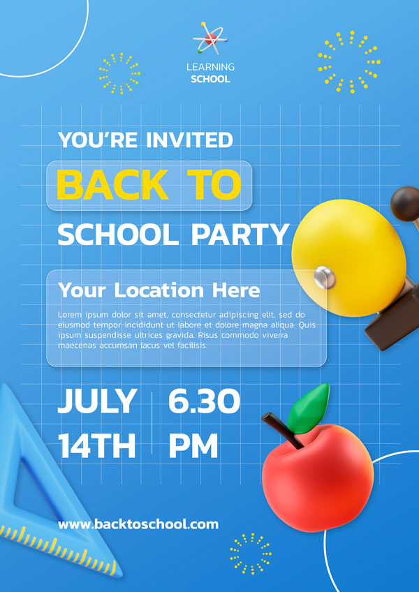 Постер для школьной вечеринки